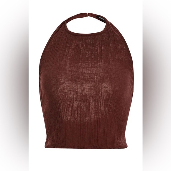 SER.O.YA YEN HALTER TOP IN COCONUT size XL - Picture 2 of 7